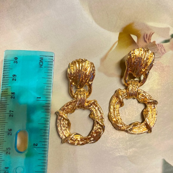 Fashion Gold Tone Earrings - Picture 6 of 6